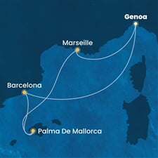 Costa Toscana - Itálie, Španělsko, Francie (z Janova)