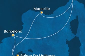 Costa Toscana - Itálie, Španělsko, Francie (z Janova)