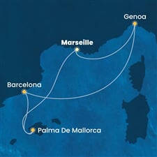 Costa Toscana - Francie, Itálie, Španělsko (z Marseille)