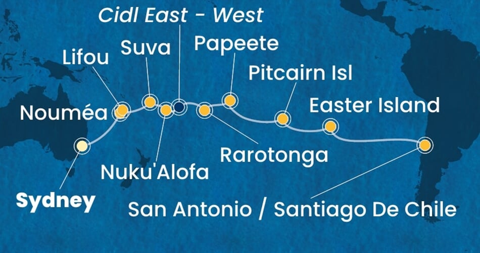 Trasa plavby CSE-SYD26A05