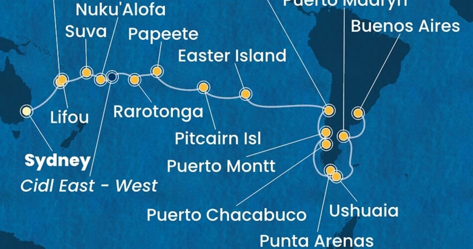 Trasa plavby CSE-SYD40A03