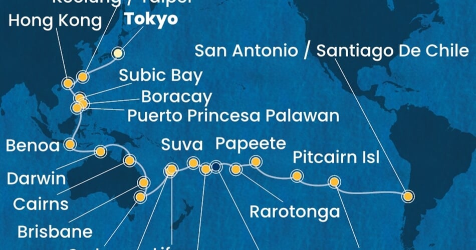 Trasa plavby CSE-TYO51A03