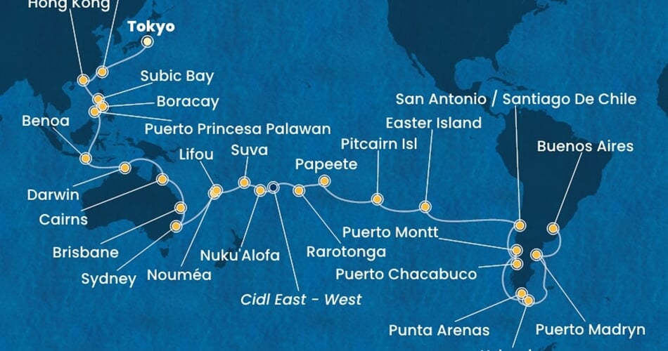 Trasa plavby CSE-TYO65A03