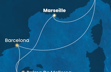 Costa Toscana - Francie, Itálie, Španělsko (z Marseille)