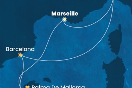 Costa Toscana - Francie, Itálie, Španělsko (z Marseille)
