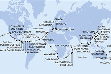 MSC MAGNIFICA - Olaszország, Franciaország, Spanyolország, Portúgalia, Barbados, ... (a Civitavecchia-ből)