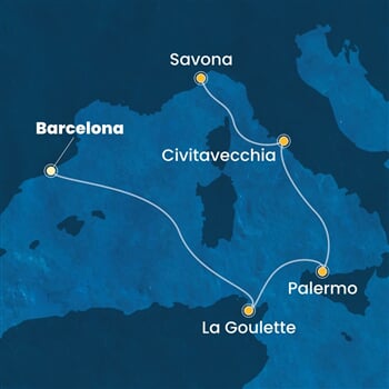 Trasa plavby CPA-BCN05A2F