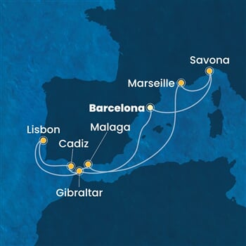 Trasa plavby CPA-BCN10A1B
