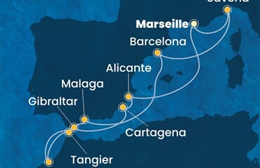 Costa Pacifica - Francie, Itálie, Španělsko, Maroko, Velká Británie (z Marseille)