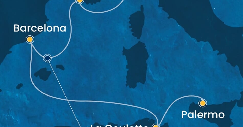 Trasa plavby CPA-SVN05A33