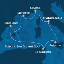 Costa Pacifica - Itálie, Francie, Španělsko, Tunisko (z Civitavecchie)