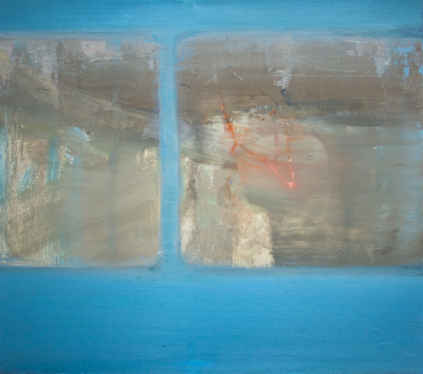 Adéla Topolová: Červené kolo, 70 × 80 cm