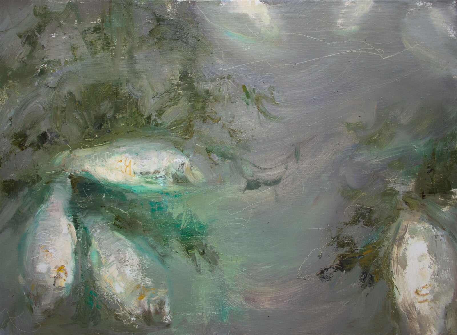 Adéla Topolová: Vzhůru nohama, 55 × 75 cm