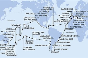 MSC MAGNIFICA - Olaszország, Franciaország, Spanyolország, Gibraltár, Marokkó, ... (a Genova-ből)