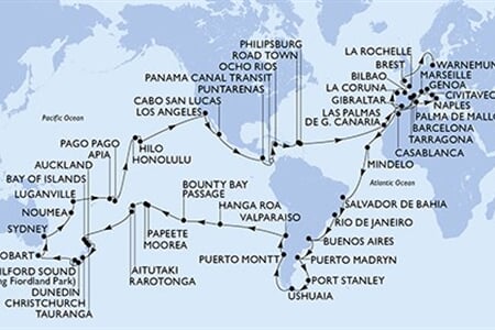 MSC MAGNIFICA - Olaszország, Franciaország, Spanyolország, Gibraltár, Marokkó, ... (a Genova-ből)