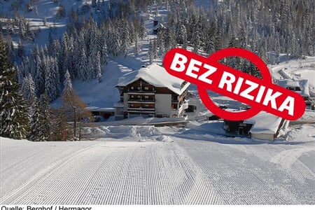 Skiaréna Nassfeld / Hermagor - Horský hotel Berghof v Nassfeldu - na sjezdovce