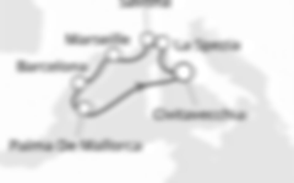 Costa Smeralda - Itálie, Francie, Španělsko, Baleáry (z Civitavecchie)