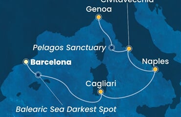 Costa Smeralda - Španělsko, Itálie (z Barcelony)