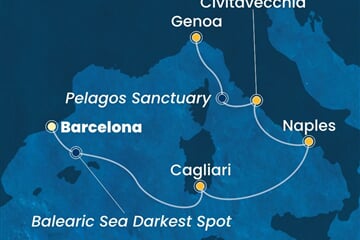 Costa Smeralda - Španělsko, Itálie (z Barcelony)
