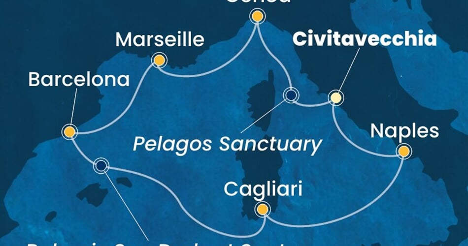 Trasa plavby CSM-CIV07A8S