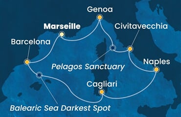 Costa Smeralda - Francie, Španělsko, Itálie (z Marseille)