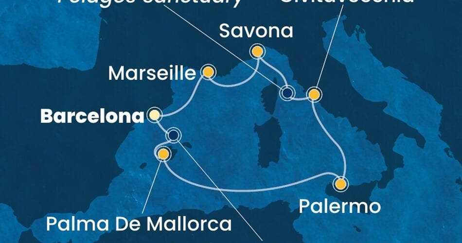 Trasa plavby CTO-BCN07A6N