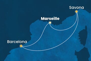 Costa Toscana - Francie, Španělsko, Itálie (z Marseille)