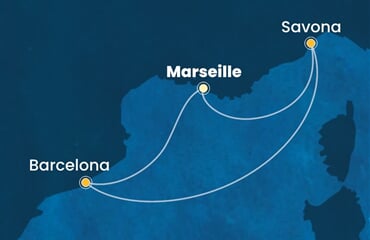 Costa Toscana - Francie, Španělsko, Itálie (z Marseille)