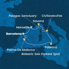 Costa Toscana - Španělsko, Itálie, Francie (z Barcelony)