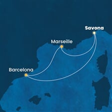 Costa Toscana - Itálie, Francie, Španělsko (ze Savony)