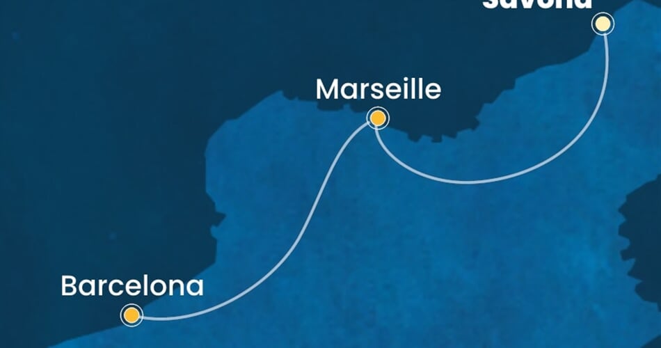 Trasa plavby CTO-SVN02A3D