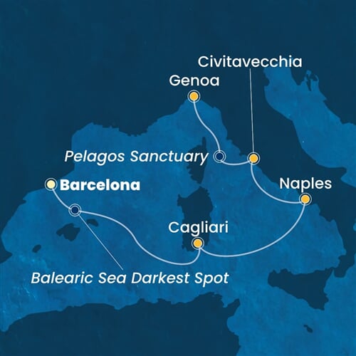 Trasa plavby CSM-BCN05A2S