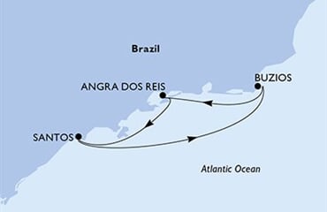 MSC Preziosa - Brazílie (Santos)