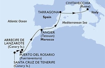 MSC Fantasia - Španělsko, Maroko, Itálie (Santa Cruz de Tenerife)