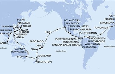 MSC Magnifica - Itálie, Francie, Španělsko, Portugalsko, Barbados, ... (z Janova)