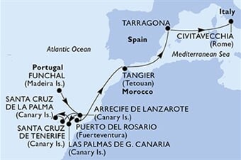 MSC Fantasia - Portugalsko, Španělsko, Maroko, Itálie (Funchal)