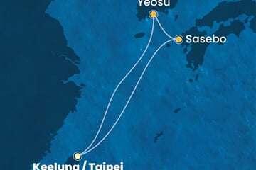 Costa Serena - Japonsko, Jižní Korea