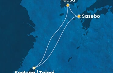 Costa Serena - Japonsko, Jižní Korea