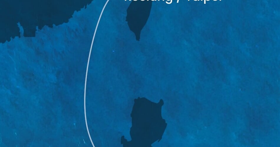 Trasa plavby CSE-MNL02001