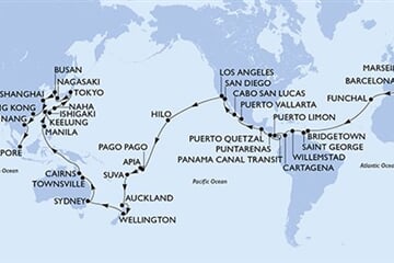 MSC MAGNIFICA - Franciaország, Spanyolország, Portúgalia, Barbados, Grenada, ... (a Marseille-ből)