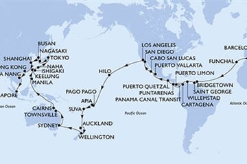 MSC MAGNIFICA - Spanyolország, Portúgalia, Barbados, Grenada, Kolumbia, ... (a Barcelona-ből)