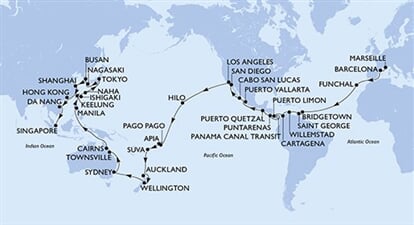 MSC Magnifica - Francie, Španělsko, Portugalsko, Barbados, Grenada, ... (z Marseille)