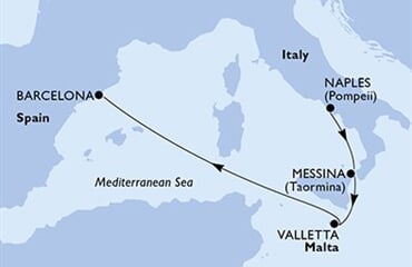 MSC World Europa - Itálie, Malta, Španělsko (Neapol)