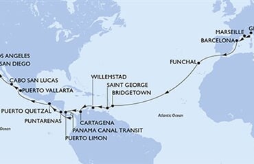 MSC Magnifica - Itálie, Francie, Španělsko, Portugalsko, Barbados, ... (z Janova)