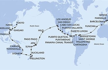 MSC Magnifica - Itálie, Francie, Španělsko, Portugalsko, Barbados, ... (z Janova)