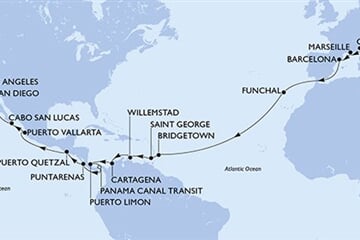 MSC MAGNIFICA - Olaszország, Franciaország, Spanyolország, Portúgalia, Barbados, ... (a Genova-ből)