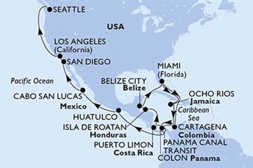 MSC POESIA - Amerikai Egyesült Államok, Jamaica, Kolumbia, Panama, Costa Rica, ... (a Miami-ből)