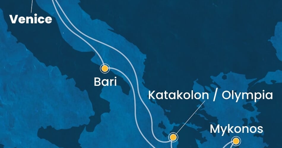 Trasa plavby CDE-PMA07A2M