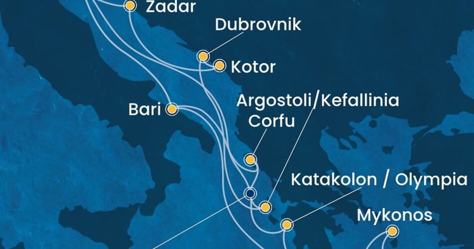 Trasa plavby CDE-PMA14A37