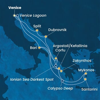Trasa plavby CDE-PMA14A38